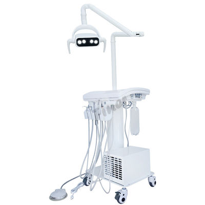 Lámpara LED de bandeja dental Unidad dental portátil con compresor de aire
