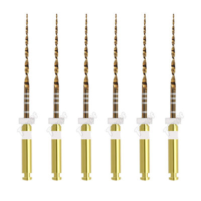 Archivos rotativos dentales sólo uno de oro archivos de onda rotativa para el tratamiento del conducto radicular
