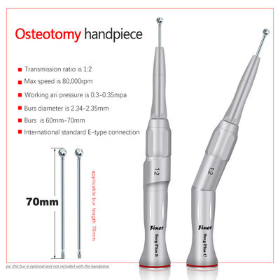 Handpiece anguloso quirúrgico dental hueso de 20 grados que recoge el sino que levanta la osteotomía lumbar ENT Handpiece de la cirugía