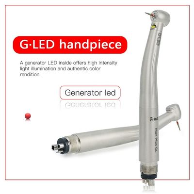 Turbina de aire de pulverización cuádruple de pieza de mano de alta velocidad LED