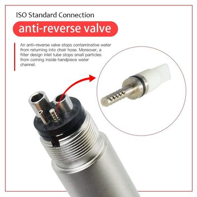 Turbina de aire de pulverización cuádruple de pieza de mano de alta velocidad LED