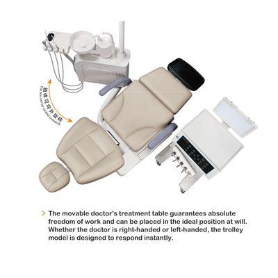 Unidad dental sensor lámpara LED con compresor de aire silla dental eléctrica conjunto completo