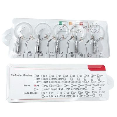 Color plata ultrasónico de acero inoxidable de Endo Tips In Endodontics Durable
