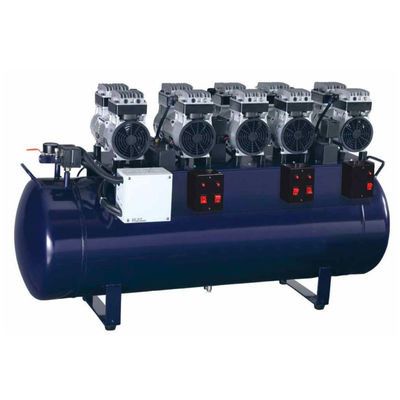 Compresor de aire dental portátil duradero azul 180L sin aceite silencioso 1 a 10