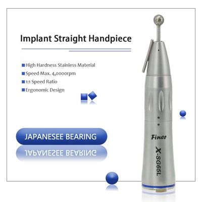 Cono de nariz recto durable Handpiece, fibra óptica dental de acero inoxidable de Handpiece