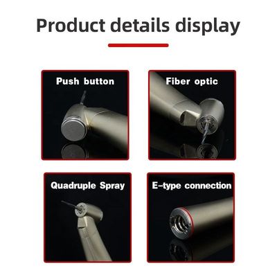 Fibra óptica práctica roja de Ring Surgical Dental Handpiece Unit