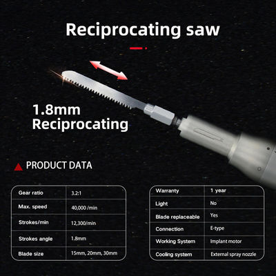 CE portátil contra el ángulo Handpiece dental, implante dental multifuncional Handpiece
