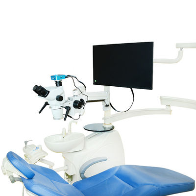 Microscopio quirúrgico dental manual de DC 5V~12V del control con la lente del ocular 10X
