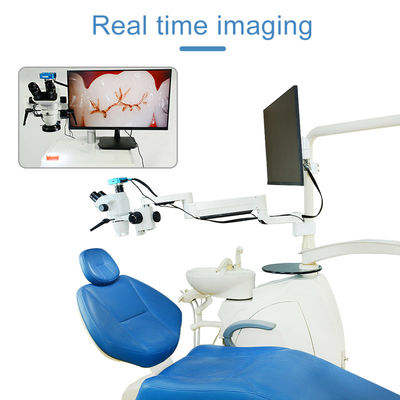 Microscopio quirúrgico dental manual de DC 5V~12V del control con la lente del ocular 10X