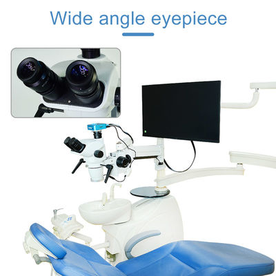 microscopio de funcionamiento dental 10X con la salida auto de Manal One Button White Balance 60fps HDMI