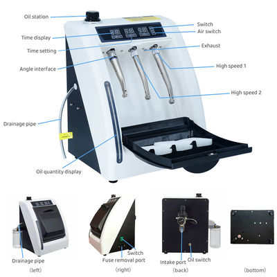 60L/Min Dental Handpiece Lubricator High o Handpiece de poca velocidad que lubrica la máquina