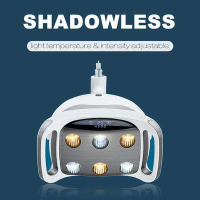 La luz dental Shadowless de la silla llevó temperatura de color doble ligera quirúrgica del implante