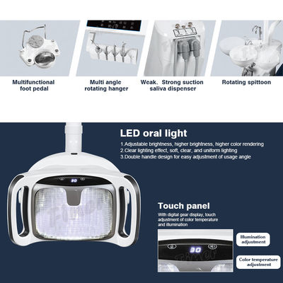 Silla dental eléctrica de colocación ajustable con las luces LED