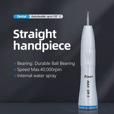 Turbina de aire de la pieza de mano dental recta baja velocidad con pulsador de presión pieza de mano