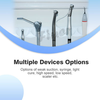 Lámpara LED de bandeja dental Unidad dental portátil con compresor de aire