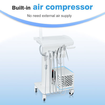 Lámpara LED de bandeja dental Unidad dental portátil con compresor de aire