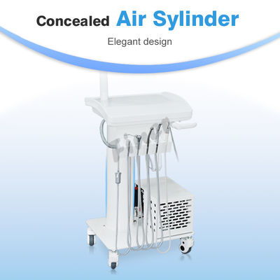 Lámpara LED de bandeja dental Unidad dental portátil con compresor de aire