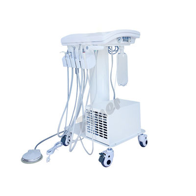 Unidad dental de cambio de pie de 540W con compressor de aire, succión de tres vías, jeringa, escalador de piezas de mano