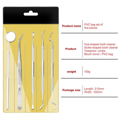 Herramientas dentales Espejo bucal Kit de higiene dental para limpieza dental