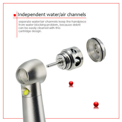 2 agujeros Turbina de aire generador de pieza de mano dental Led pieza de mano de alta velocidad
