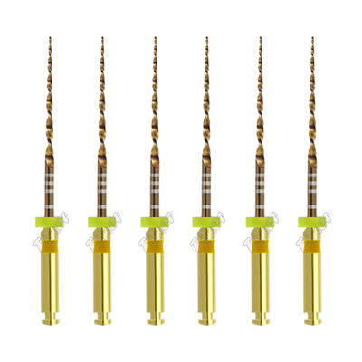 Archivos rotativos dentales sólo uno de oro archivos de onda rotativa para el tratamiento del conducto radicular