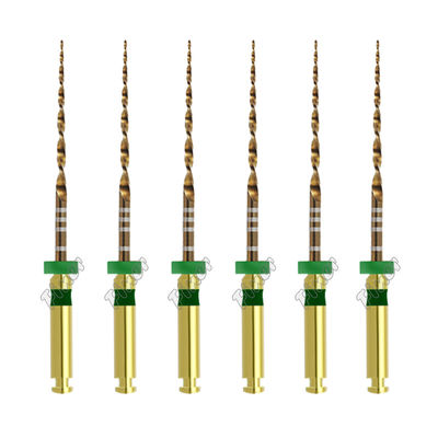 Archivos rotativos dentales sólo uno de oro archivos de onda rotativa para el tratamiento del conducto radicular