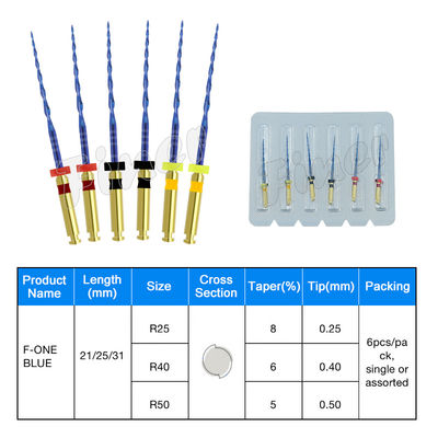 Arquivos rotativos del conducto radicular de los dientes de níquel y titanio Arquivos protaper de la endodoncia