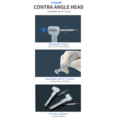 Cuerpo dental de accesorios de la cabeza parte para el ángulo de contra pieza de mano pulsar botón cabeza dental