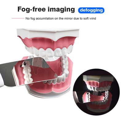 Ortodoncia práctico LED libre de niebla espejo fotográfico reflector de acero inoxidable