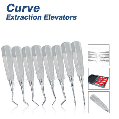 8 piezas Instrumentos quirúrgicos dentales Cirugía oral Raíz dental Extracción de dientes mínimamente invasiva Elevador de extracción
