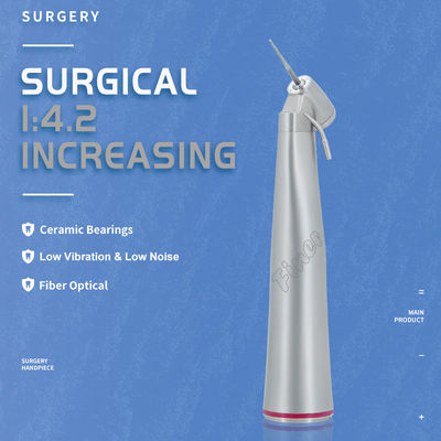 1:4.2 Pieza de mano quirúrgica de aumento Pieza de mano dental microinvasiva para implantes motores