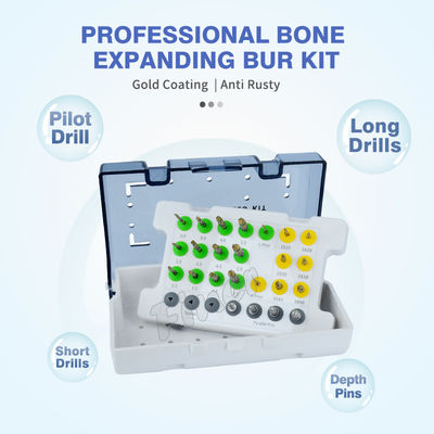 Kit de perforaciones largas y cortas Kit de perforaciones de identificación ósea para implantación dental