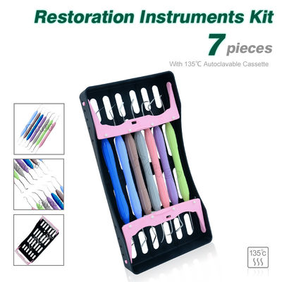 Equipo de prótesis dental Conjunto de instrumentos de restauración estética para el llenado de resina no adhesiva