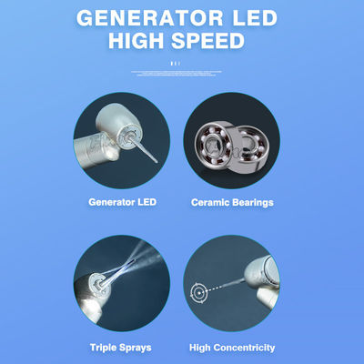 45 grados de velocidad de la parte media oeste de la mano con Led dental cirugía de la mano