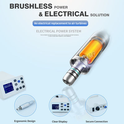Motor eléctrico dental con micro motor eléctrico dental sin cepillo con micro motor clínico de pulverización interna