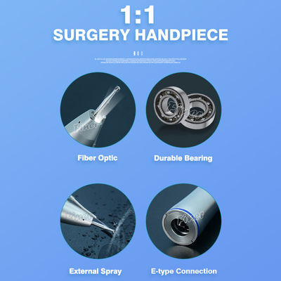 Fibra óptica Dental Sinus Lift Pieza de mano Dental recta Pieza de mano Equipo de implantes dentales