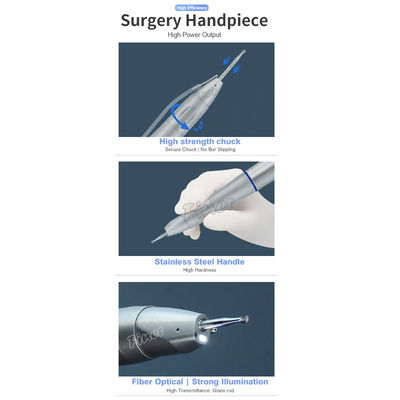Fibra óptica Dental Sinus Lift Pieza de mano Dental recta Pieza de mano Equipo de implantes dentales