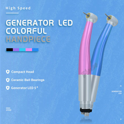 5 Led colorido dental de la pieza de mano Dental de la pieza de mano 5 Led dental de alta velocidad colorido de la pieza de mano